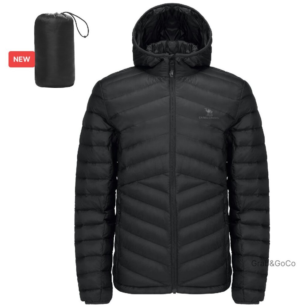 Packable Down Jacket Hooded Lightweight Puffer In… - image 1